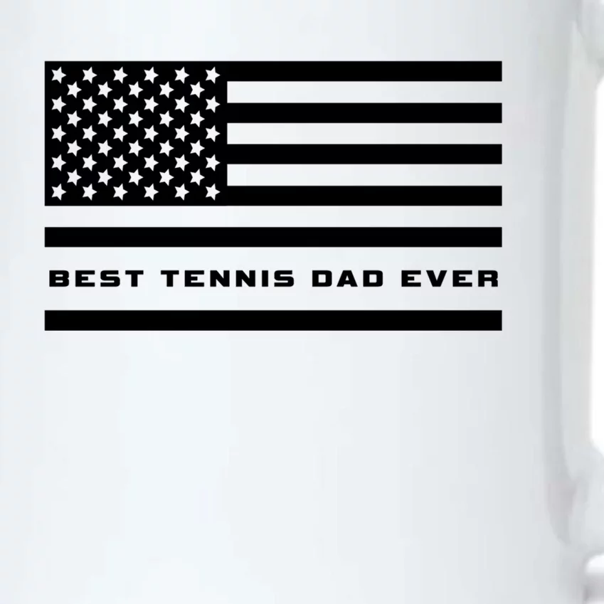 American Flag Tennis Best Tennis Dad Ever Tennis Great Gift Black Color Changing Mug