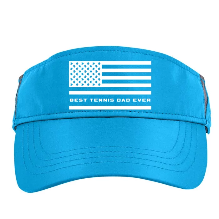 American Flag Tennis Best Tennis Dad Ever Tennis Great Gift Adult Drive Performance Visor