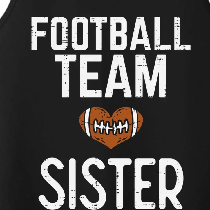 American Football Team Sister Family Match Sis Meaningful Gift Performance Tank