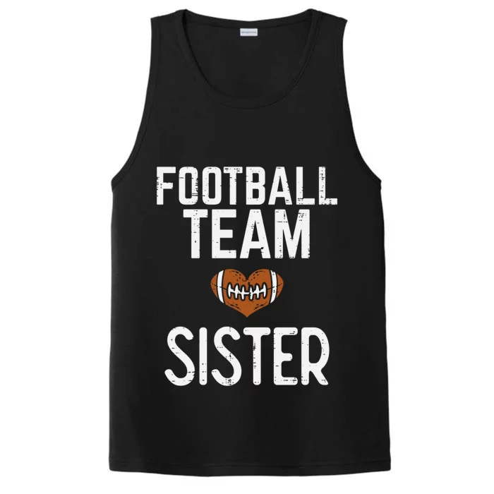 American Football Team Sister Family Match Sis Meaningful Gift Performance Tank