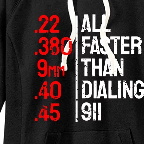 All Faster Than Dialing 911 Women's Fleece Hoodie