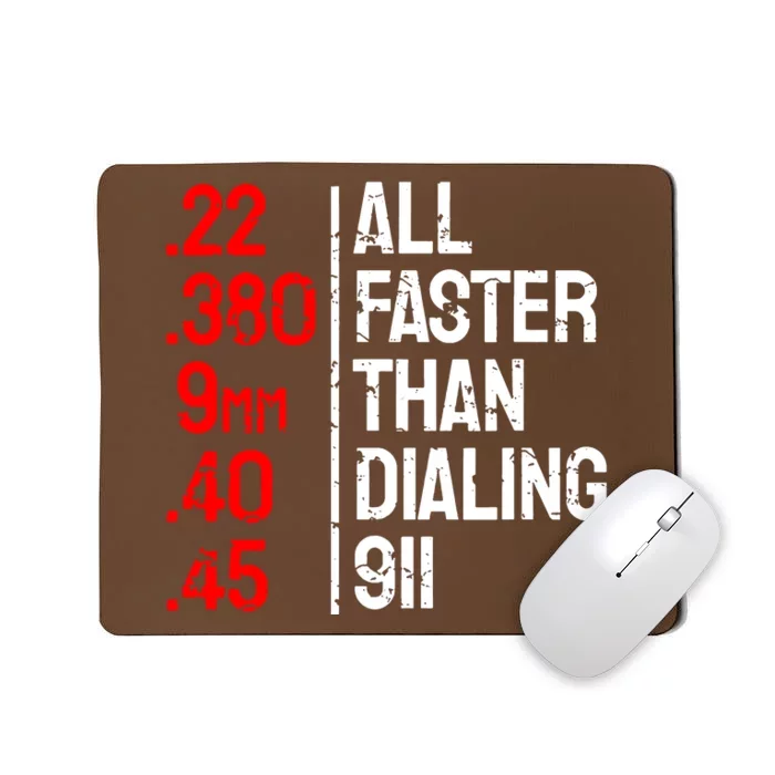 All Faster Than Dialing 911 Mousepad