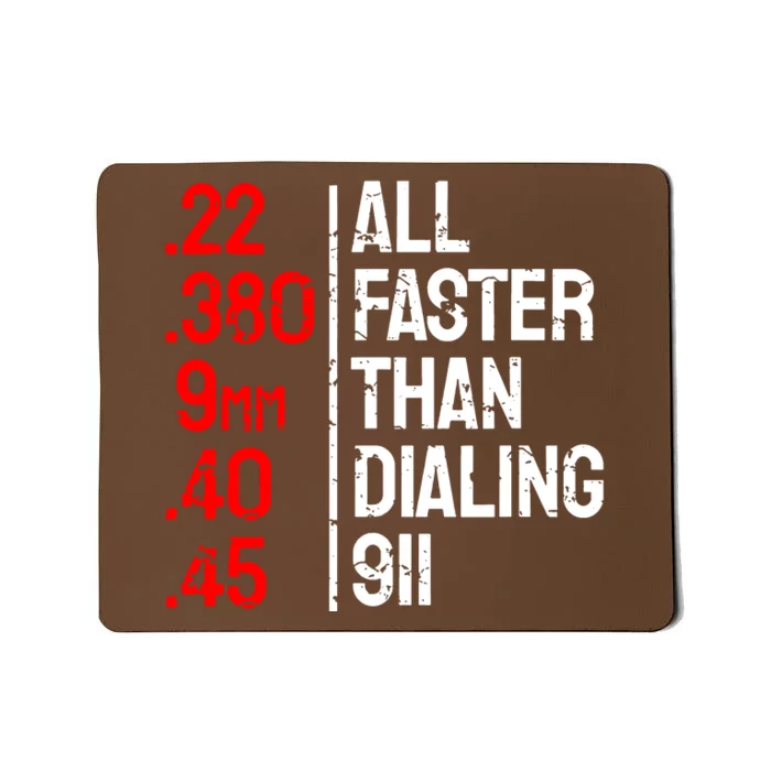 All Faster Than Dialing 911 Mousepad