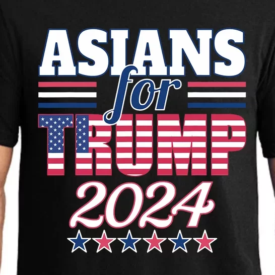 Asians For Trump Pro Trump 2024 Election Trump Supporter Pajama Set