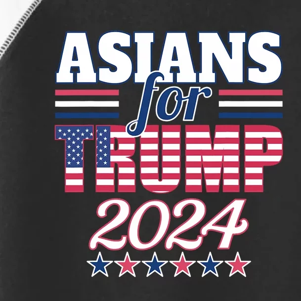 Asians For Trump Pro Trump 2024 Election Trump Supporter Toddler Fine Jersey T-Shirt