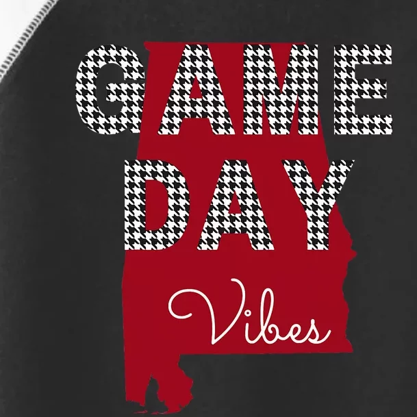 Alabama Football Tailgate Game Day Vibes Fall Toddler Fine Jersey T-Shirt