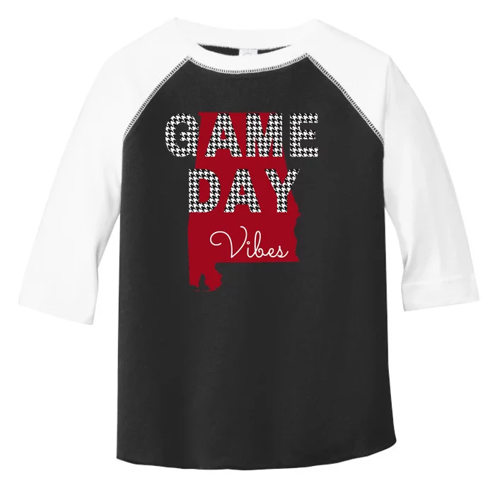 Alabama Football Tailgate Game Day Vibes Fall Toddler Fine Jersey T-Shirt