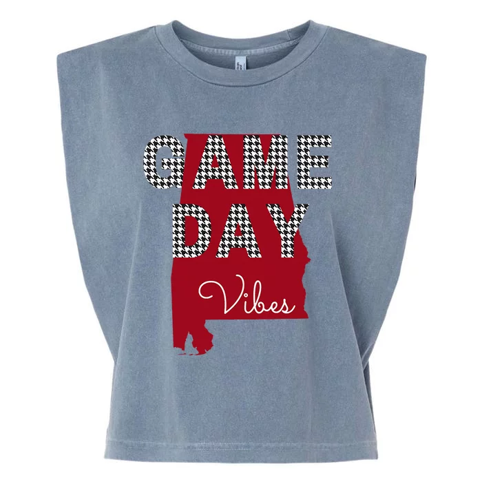 Alabama Football Tailgate Game Day Vibes Fall Garment-Dyed Women's Muscle Tee