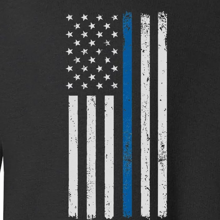 American Flag Thin Blue Line Police Support Lives Matter US Toddler Sweatshirt