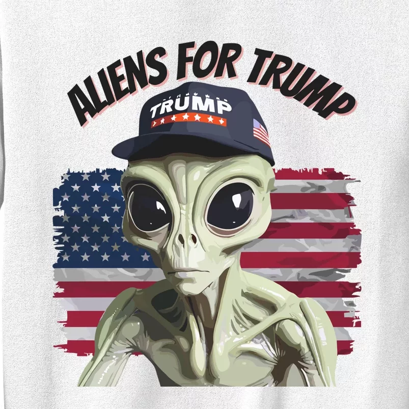 Aliens For Trump 2024 Maga Alien Sweatshirt