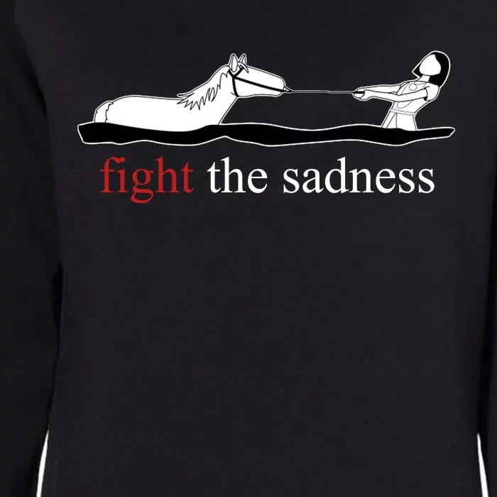 Artax Fight The Sadness Womens California Wash Sweatshirt