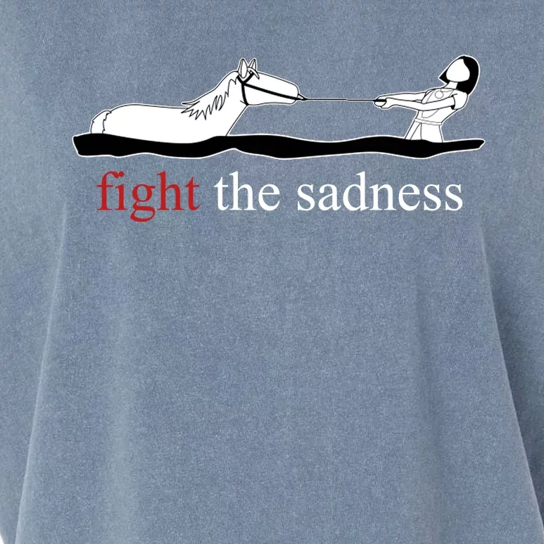 Artax Fight The Sadness Garment-Dyed Women's Muscle Tee