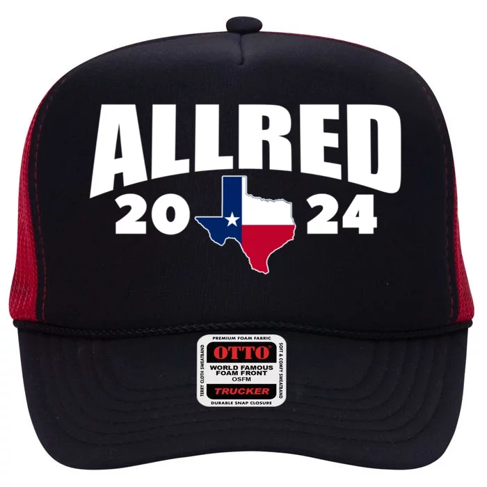 Allred For Texas Allred For Senate High Crown Mesh Trucker Hat