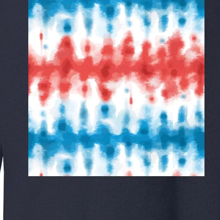 American Flag Tye Die Pattern Toddler Sweatshirt