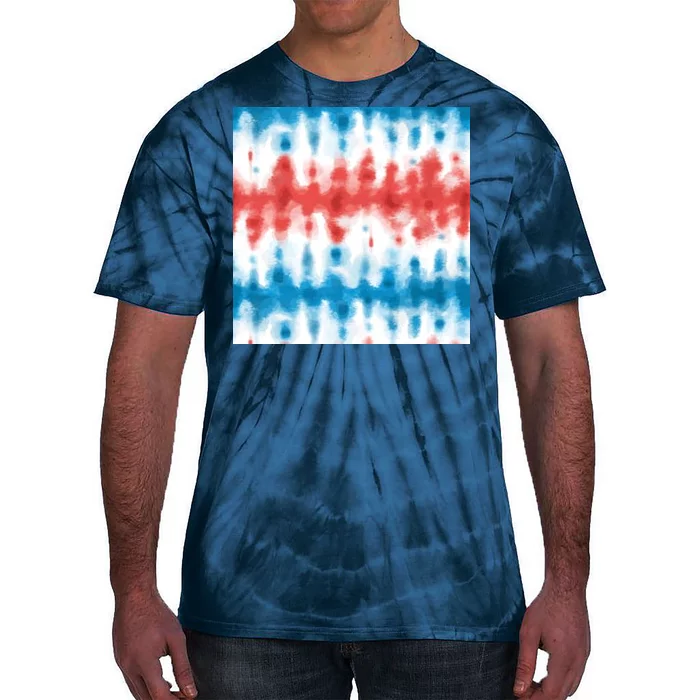 American Flag Tye Die Pattern Tie-Dye T-Shirt