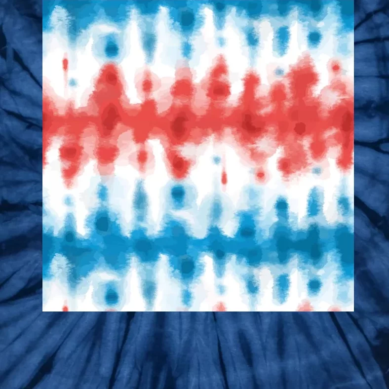 American Flag Tye Die Pattern Tie-Dye T-Shirt