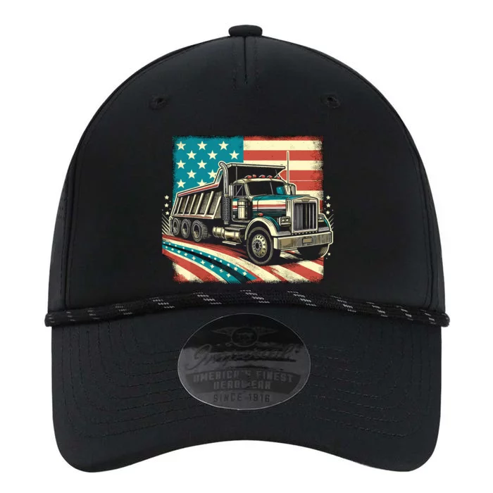 American Flag Trucker Dump Truck Driver Performance The Dyno Cap