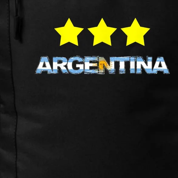 Argentina Flag Three Stars Daily Commute Backpack