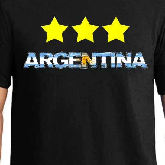 Argentina Flag Three Stars Pajama Set