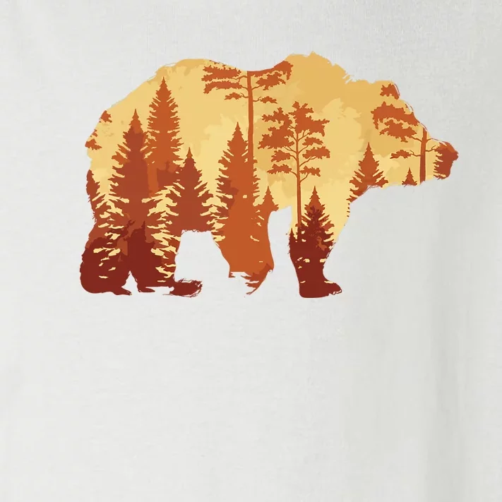 Autumn Forest Trees Fall Wildlife Animal Bear Lover Nature Toddler Long Sleeve Shirt