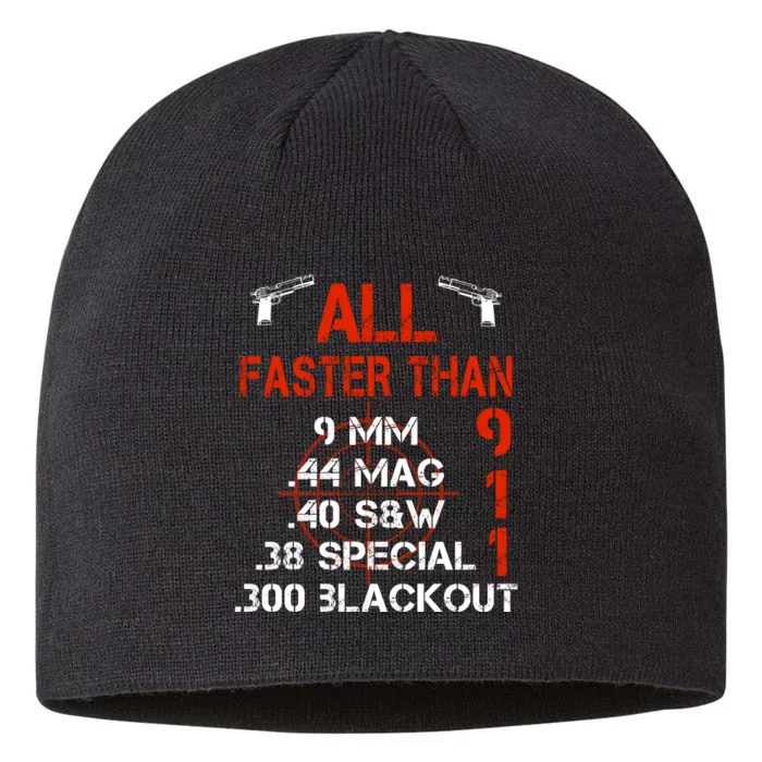 ALL Faster Than 911 Ammo, 9 Mm, 38 Special, .44 Mag 8 1/2in Sustainable Knit Beanie