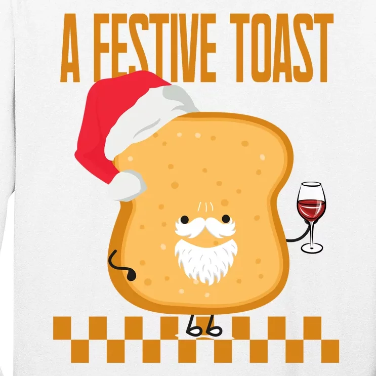 A Festive Toast Funny Christmas Long Sleeve Shirt