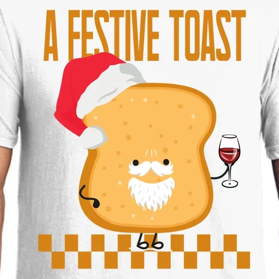 A Festive Toast Funny Christmas Pajama Set