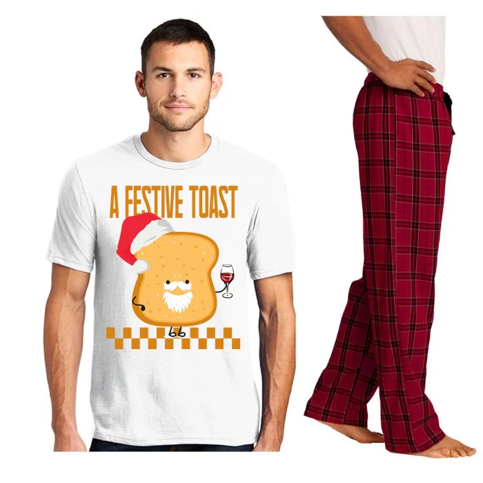 A Festive Toast Funny Christmas Pajama Set