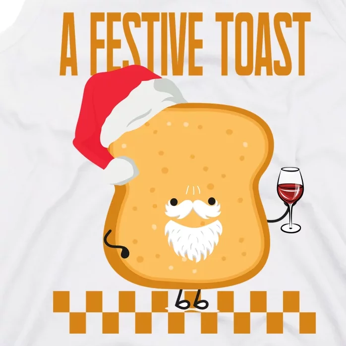 A Festive Toast Funny Christmas Tank Top