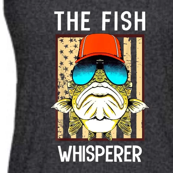 American Flag The Fis.H Whisperer Cute Fishing Fisherman Gifts Ladies Essential Flowy Tank