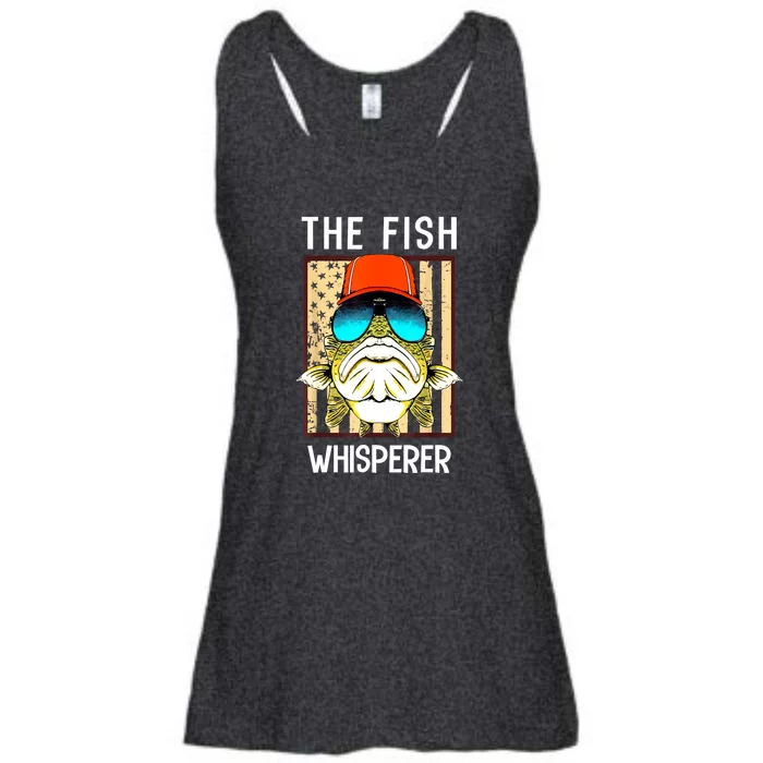 American Flag The Fis.H Whisperer Cute Fishing Fisherman Gifts Ladies Essential Flowy Tank