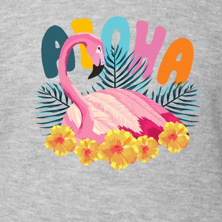 Aloha Flamingo Tropical Toddler Sweatshirt