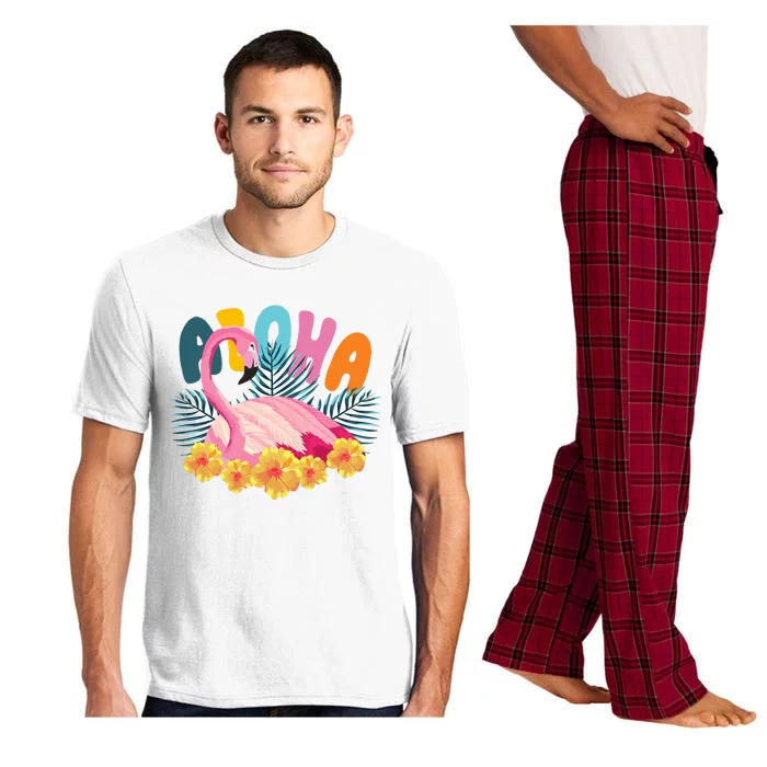 Aloha Flamingo Tropical Pajama Set