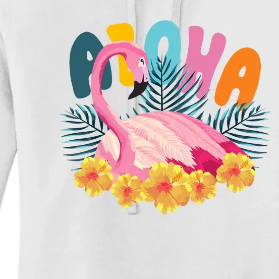 Aloha Flamingo Tropical Women's Pullover Hoodie