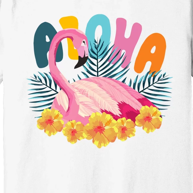 Aloha Flamingo Tropical Premium T-Shirt