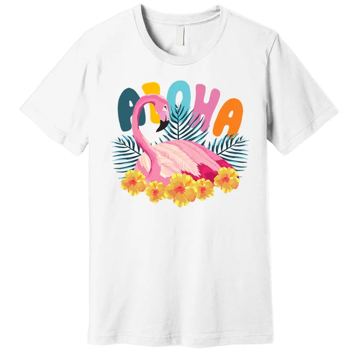 Aloha Flamingo Tropical Premium T-Shirt