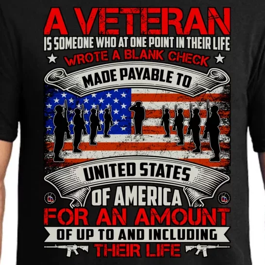 American Flag Thank You Veterans Proud Veteran Pajama Set