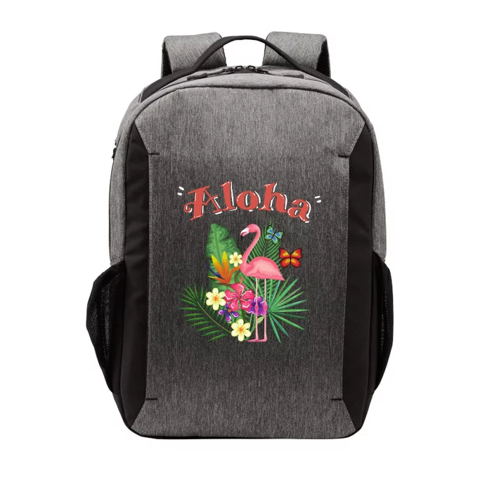 Aloha Flamingo Tropical Vector Backpack