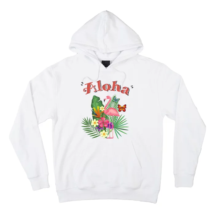 Aloha Flamingo Tropical Hoodie