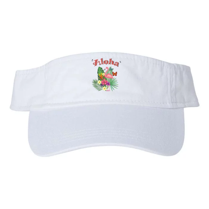 Aloha Flamingo Tropical Valucap Bio-Washed Visor