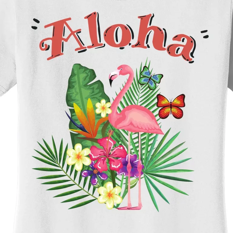 Aloha Flamingo Tropical Women's T-Shirt