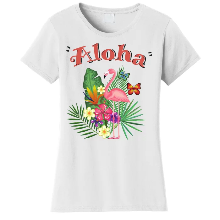 Aloha Flamingo Tropical Women's T-Shirt