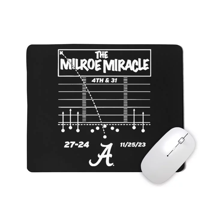 Alabama Football The Jalen Milroe Miracle Mousepad