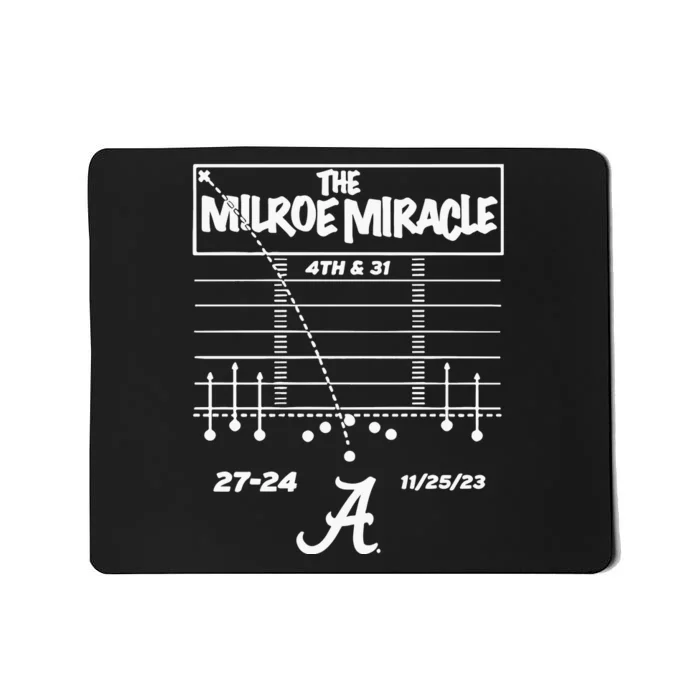 Alabama Football The Jalen Milroe Miracle Mousepad