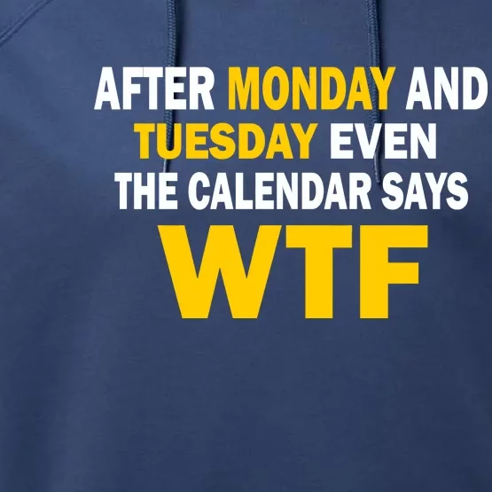 After Monday and Tuesday WTF Performance Fleece Hoodie