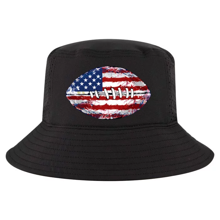 American Football Usa Flag Cool Comfort Performance Bucket Hat