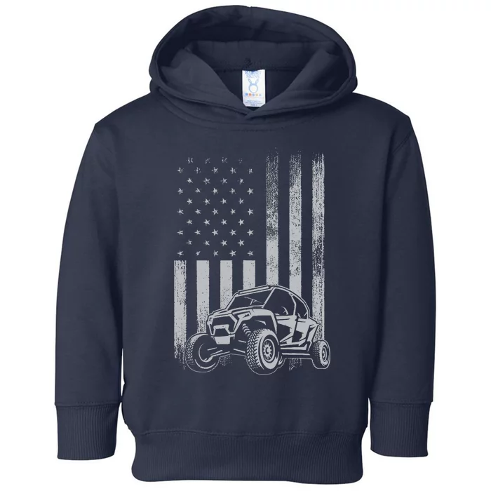 American Flag Utv Side By Side Sxs Off Road 4th Of July Toddler Hoodie