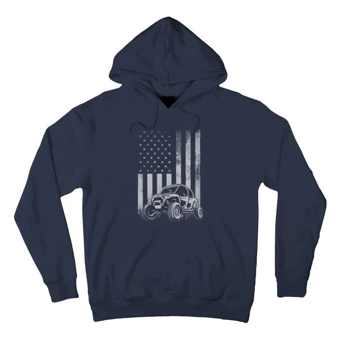 American Flag Utv Side By Side Sxs Off Road 4th Of July Tall Hoodie