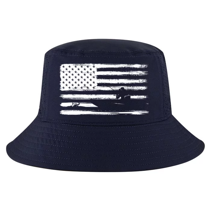 American Flag Usa Fish Fisher Boat Fishing Cute Gift Cool Comfort Performance Bucket Hat