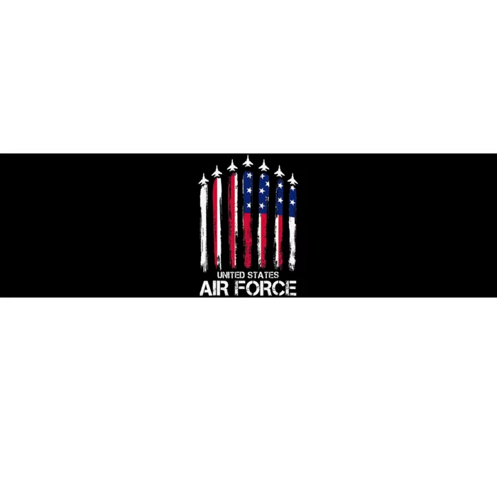 Air Force US Veterans American Flag 4th of July Patriotic Bumper Sticker